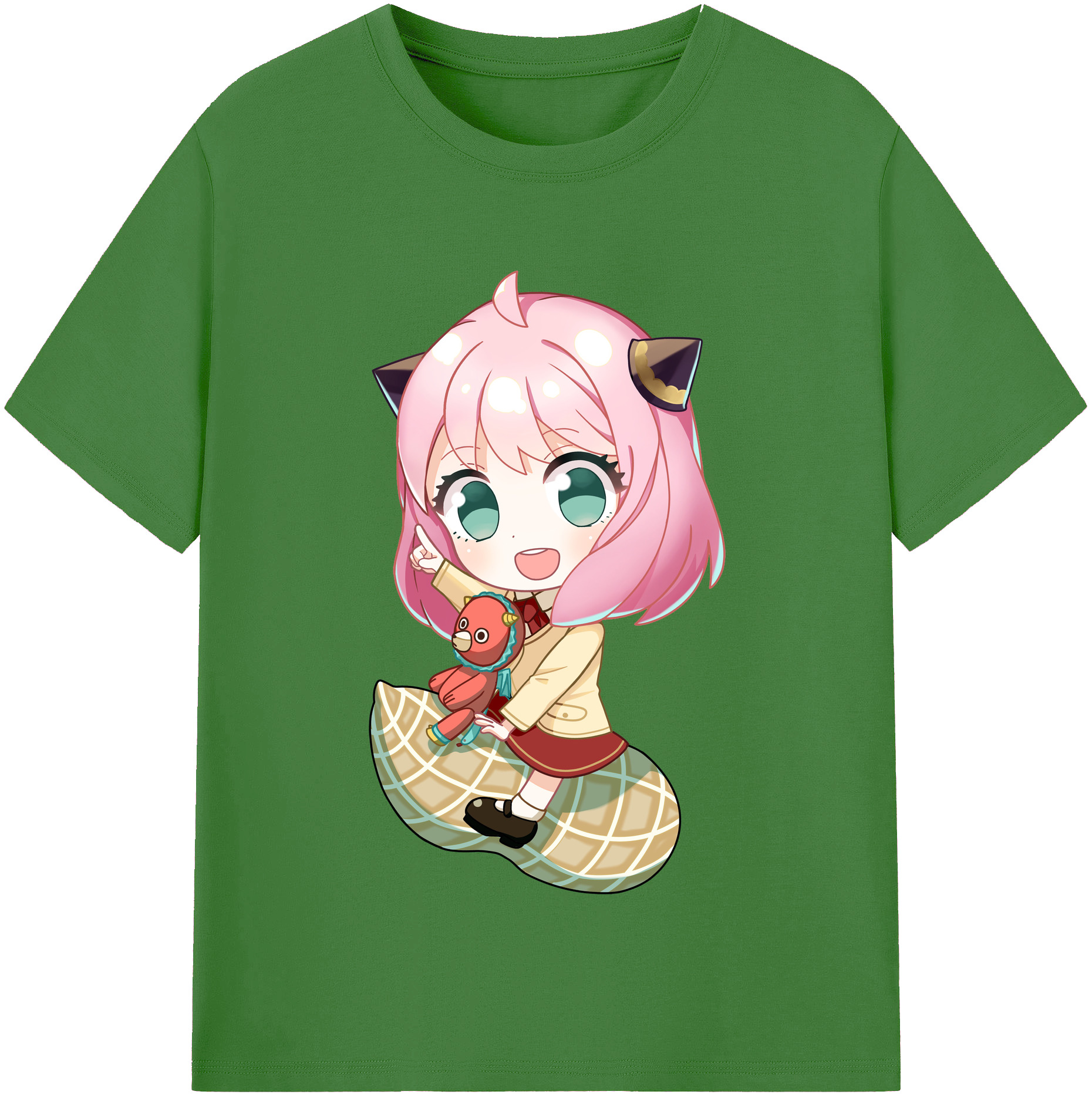（画像用） SPY×FAMILY间谍家家酒 レディースカジュアルプリントTシャツ（綿100％）